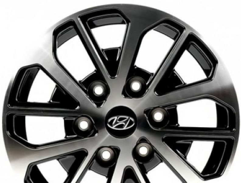 HND6128 6.5x16 6x139.7 ET56 DIA 92.5 Gloss black with Machined Face
