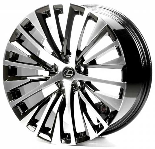 LX210308 9x21 5x114.3 ET30 DIA 60.1 Gloss black with Machined Face