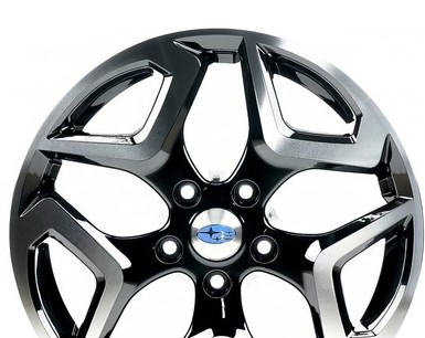 SB1606 7x17 5x114.3 ET55 DIA 56.1 Gloss black with Machined Face