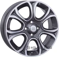 WSP Italy Fiat (W163) Evo 6x16 4x100 ET45 DIA 56.6 ANTHRACITE POLISHED