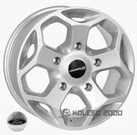Zw BK401 Ford 7x16 5x160 ET50 DIA 65.1 silver
