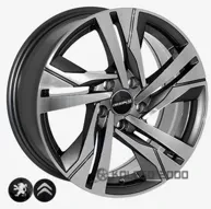 Zw BK5543 7x16 5x108 ET38 DIA 65.1 GP