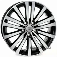 WSP Italy (VOLKSWAGEN) W462 ALTAIR 7.5x17 5x112 ET47 DIA 57.1 GLOSSY BLACK POLISHED