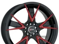 Sportmax Racing SR508 7.5x18 5x112 и 5x114.3 ET42 DIA 67.1 Black+Red Ins.