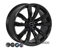 Zw BK5333 Volkswagen Audi 8x18 5x112 ET30 DIA 66.6 Black