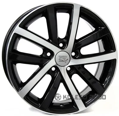 WSP Italy Volkswagen (W460) Rheia 6.5x16 5x112 ET54 DIA 57.1 GLOSSY BLACK POLISHED WSP Italy Volkswagen (W460) Rheia 6.5x16 5x112 ET54 DIA 57.1 GLOSSY BLACK POLISHED