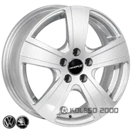Zw 6591 6x15 5x100 ET38 DIA 57.1 silver