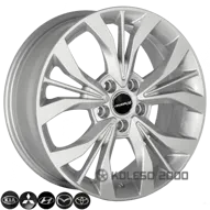 Zf QC1142 Hyundai 7.5x18 5x114.3 ET50 DIA 67.1 silver