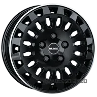 Mak OVERLAND 7x17 6x130 ET51 DIA 84.1 GLOSS BLACK MIRROR RING