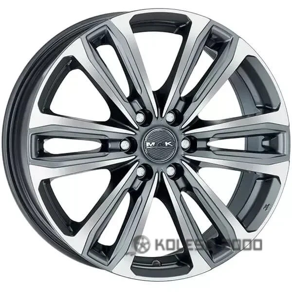 Mak SAFARI6 8.5x20 6x139.7 ET50 DIA 95.1 GUN MET-MIRROR FACE Mak SAFARI6 8.5x20 6x139.7 ET50 DIA 95.1 GUN MET-MIRROR FACE