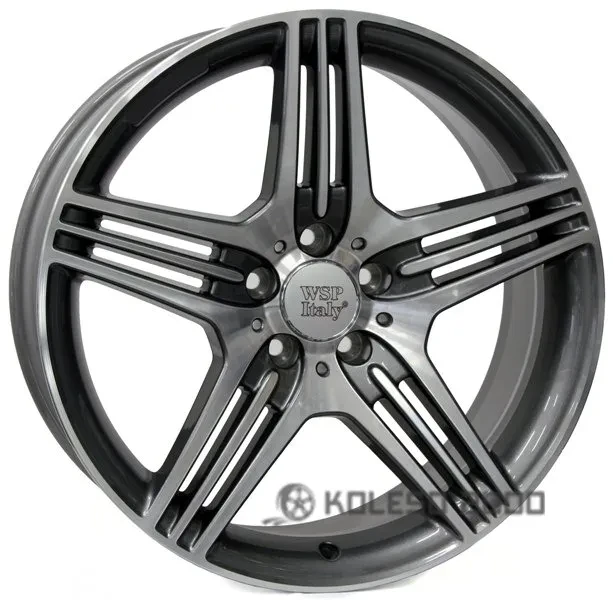 Wsp Italy W768 8.5x18 5x112 ET48 DIA 66.6 ANTHRACITE POLISHED Wsp Italy W768 8.5x18 5x112 ET48 DIA 66.6 ANTHRACITE POLISHED