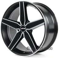 Autec Delano 8x18 5x114.3 ET42 DIA 70.1 Schwarz matt poliert