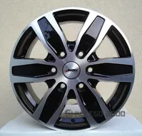 Autec Quantro 6x15 5x130 ET60 DIA 84.1 Schwarz Poliert