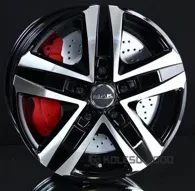 Mak Stone5 7.5x17 5x112 ET45 DIA 66.6 Black Mirror
