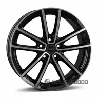 Borbet W 7x17 5x108 ET45 DIA 63.3 Black Polished Glossy