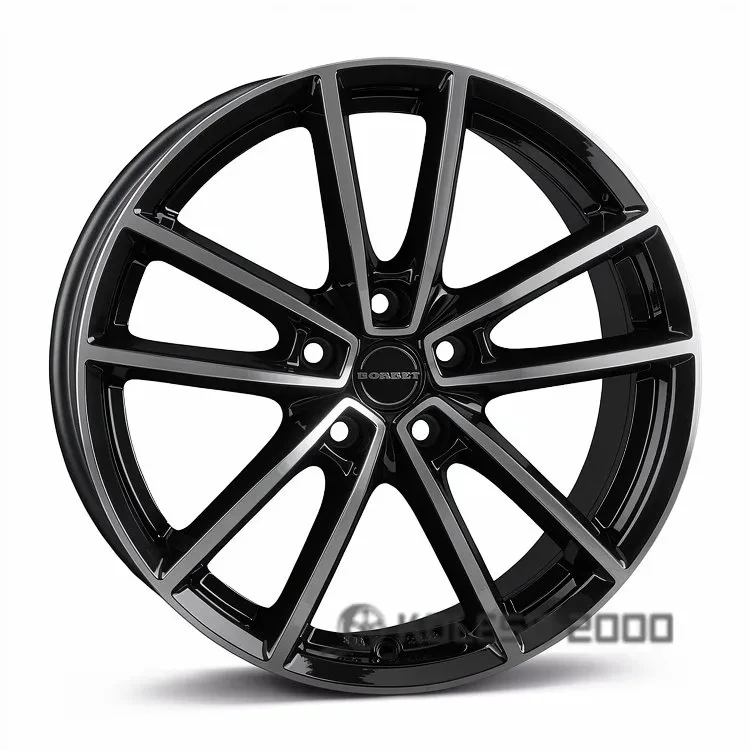 Borbet W 8x18 5x114.3 ET40 DIA 72.5 Black Polished Glossy Borbet W 8x18 5x114.3 ET40 DIA 72.5 Black Polished Glossy