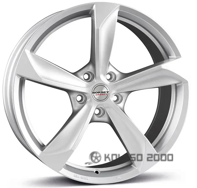Borbet S 8x18 5x112 ET45 DIA 72.6 Brilliant Silver Borbet S 8x18 5x112 ET45 DIA 72.6 Brilliant Silver