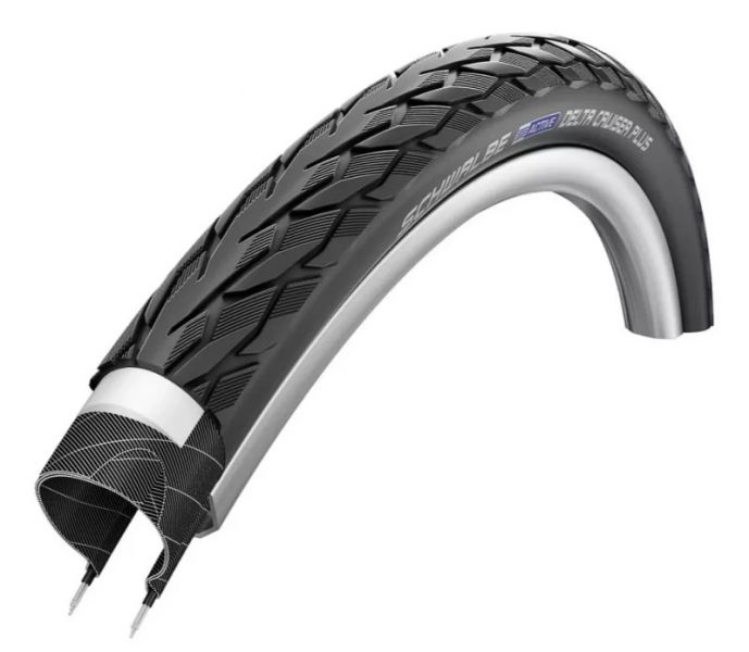 Покрышка 28x2.00 (50-622) Schwalbe DELTA CRUISER PLUS PunctureGuard, TwinSkin B/B+RT HS431 SBC 50EPI