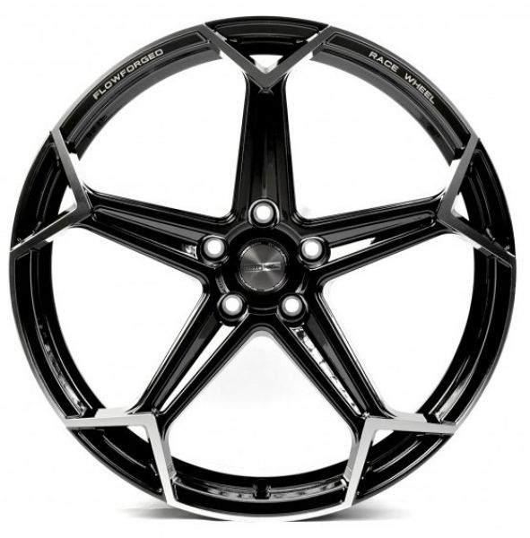 CW2122 9x20 5x114.3 ET25 DIA 73.1 Gloss black with Machined Face