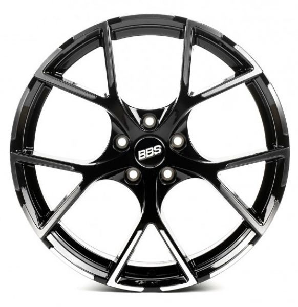 FF599 7.5x17 5x100 ET42 DIA 56.1 Gloss black with Machined Face