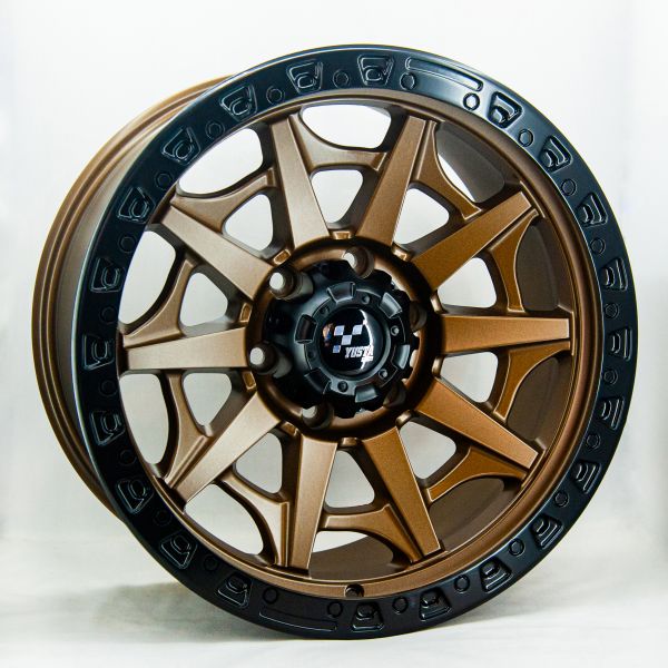 Gt OR003 9x18 6x139.7 ET0 DIA 106.1 BMatt+bronze lip