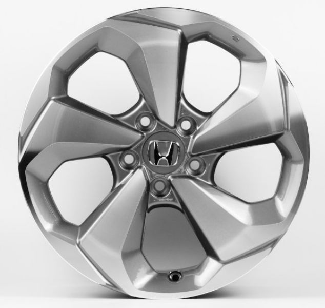 H5369 7.5x17 5x114.3 ET45 DIA 64.1 gloss graphite with machined face