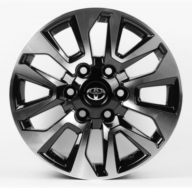 TY1743 7.5x17 6x139.7 ET25 DIA 106.1 Gloss black with Machined Face