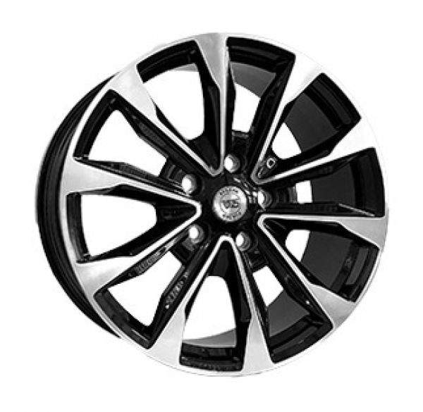 Ws 2155 9x22 5x150 ET50 DIA 110.1 Gloss black with Machined Face