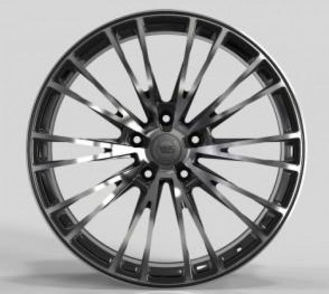 Ws 2252 9.5x21 5x130 ET46 DIA 71.6 Gloss black with Machined Face
