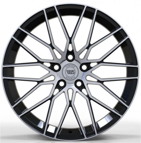 Ws 594C 8x19 5x114.3 ET50 DIA 60.1 Gloss black with Machined Face