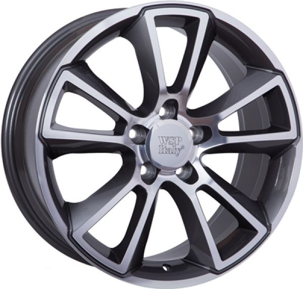 Wsp Italy Opel W2504 Moon 8x18 5x115 ET46 DIA 70.2 ANTHRACITE POLISHED