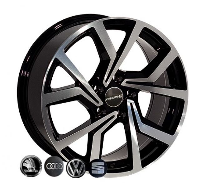 Zw BK5125 Volkswagen Skoda Audi 7.5x17 5x100 ET45 DIA 57.1 BKP