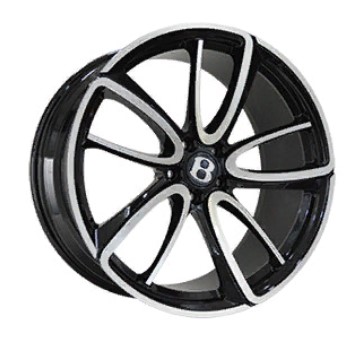 BN1040R 9.5x21 5x112 ET41 DIA 57.1 Gloss Black with Matte Polished
