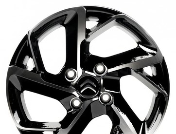Ci5516 6.5x15 4x108 ET23 DIA 65.1 Gloss black with Machined Face