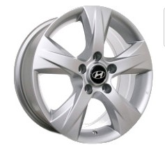 Hyundai HY101 7x16 5x114.3 ET45 DIA 67.1 silver