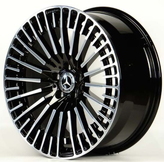 MR1386 9.5x21 5x112 ET41.5 DIA 66.5 Gloss black with Machined Face