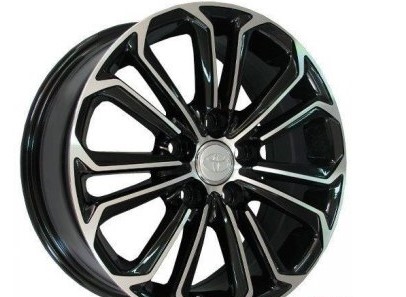 TY146 7x16 5x114.3 ET37 DIA 67.1 black with machined face