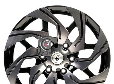 Ws -6-05 7.5x18 6x139.7 ET50 DIA 92.5 Gloss Black with Dark Machined Face