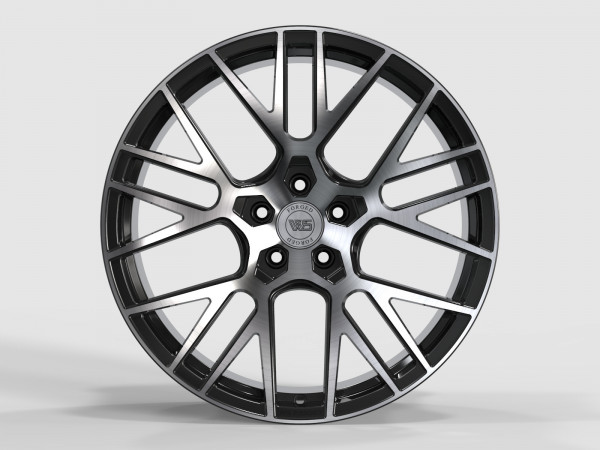 Ws 2106 9.5x20 5x114.3 ET30 DIA 70.5 Gloss black with Machined Face