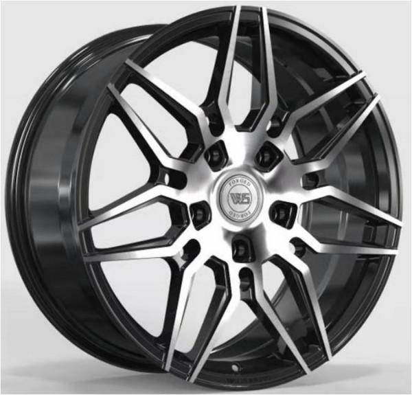 Ws 2110 9x20 5x150 ET45 DIA 110.1 Gloss black with Machined Face