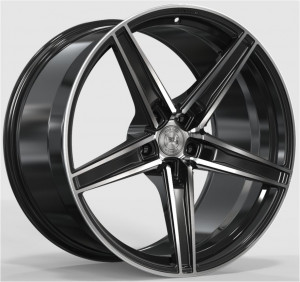 Ws 2115 10.5x21 5x120 ET33 DIA 74.1 Gloss black with Machined Face