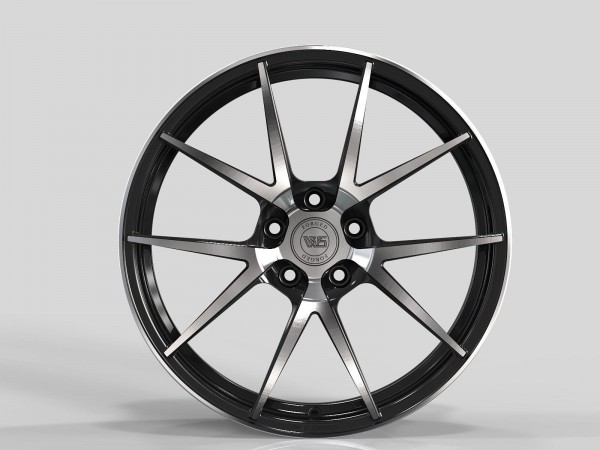 Ws 2259 8x19 5x114.3 ET45 DIA 67.1 Gloss black with Machined Face