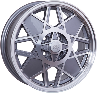 Wsp Italy Fiat W158 500 Sport Restyling 6x15 4x98 ET35 DIA 58.1 ANTHRACITE POLISHED