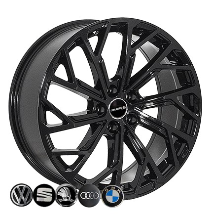 Zw BKY1081 8.5x19 5x112 ET30 DIA 66.6 Black